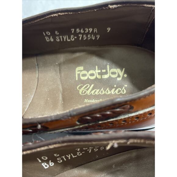 Foot-joy Classics Brown Dress Loafers Tassel Moccasin Made In USA Men’s 10E - Picture 10 of 12